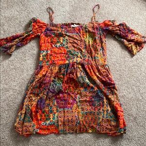 Off the shoulder mini dress